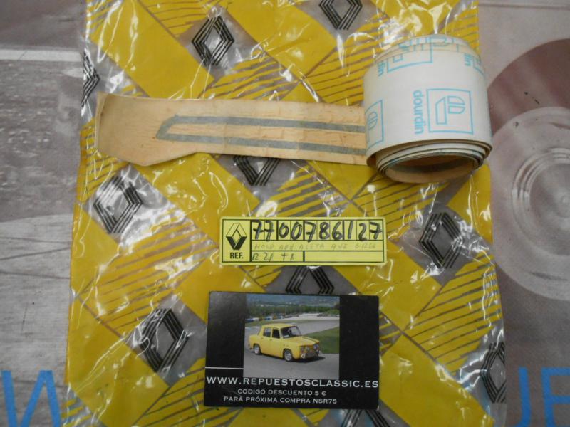 OR240 PEGATINA ALETA DELANTERA IZQUIERDA GRIS RENAULT 21 Ti ORIGINAL RENAULT REF. 7700786127