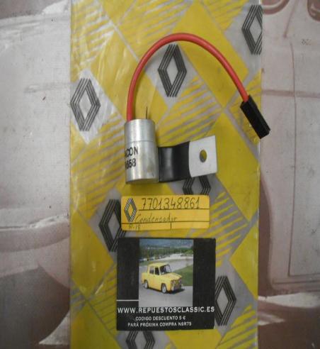 OR270 CONDENSADOR CORRIENTE RENAULT 18 ORIGINAL RENAULT REF. 7701348861 ( FACON R658 )