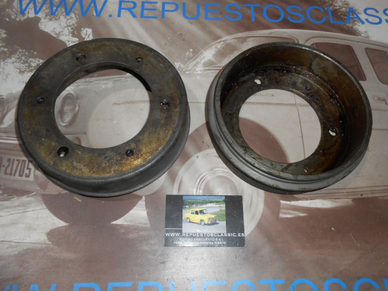 TAM06 PAREJA TAMBORES FRENO DELANTERO RENAULT 4, 6 ANTIGUO 160mm