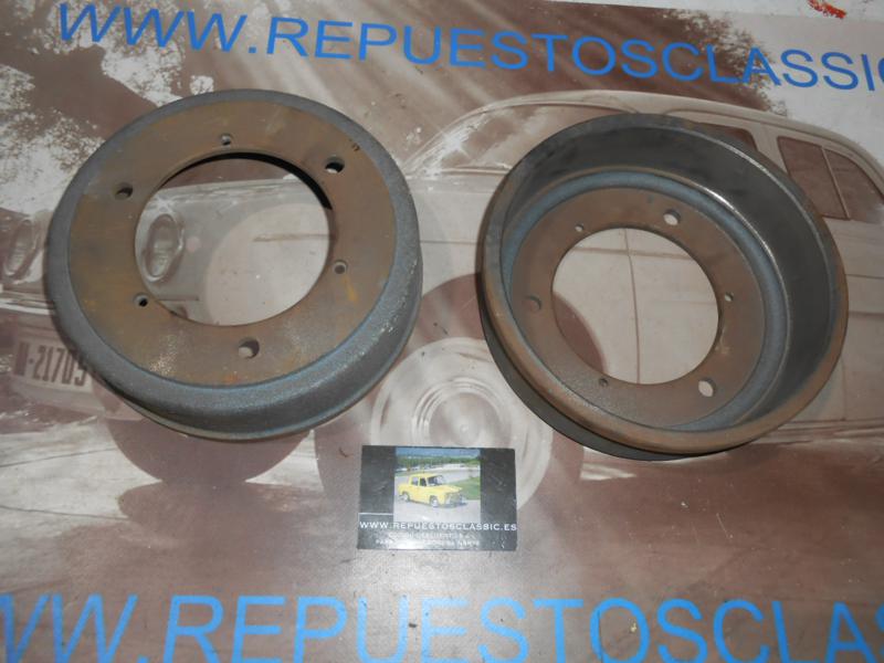 TAM07 PAREJA TAMBORES FRENO DELANTERO RENAULT 4, 6 MODERNO 180mm