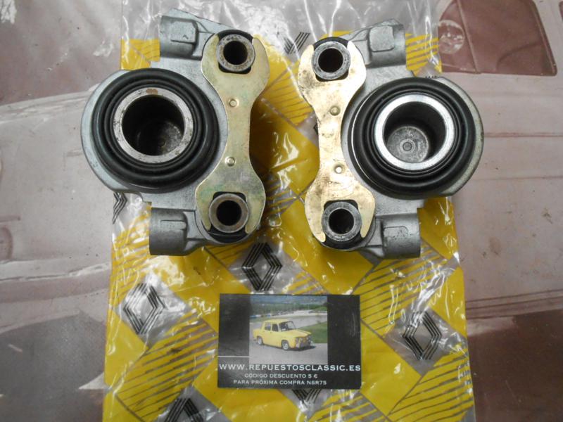 OR290 JUEGO PINZAS FRENO DELANTERO BENDIX RENAULT 9, 11, 21, SUPERCINCO PISTON 48mm ORIGINAL RENAULT REF. 7701201657 / 770120165