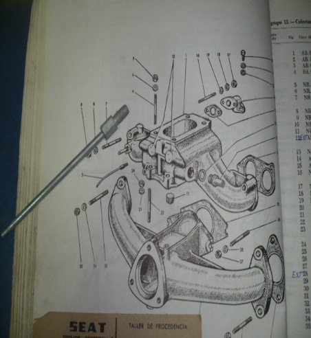COF01 AB 00632400 TUBO SALIDA COMBUSTIBLE SEAT 1400
