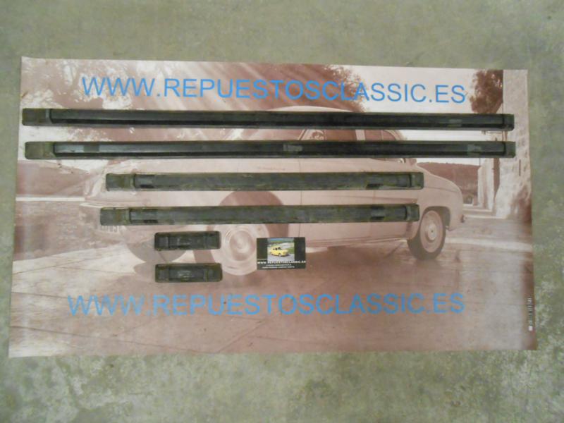 MOL46 JUEGO MOLDURAS LATERALES PEGADAS SEAT 127 CL 4P MEDIDAS 85,5 , 55 , 10,5 cm