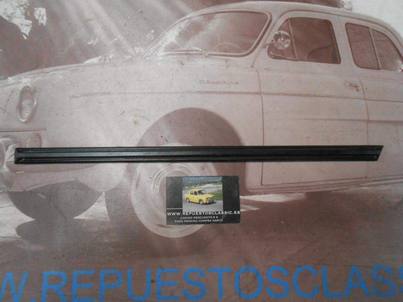 MOL54 MOLDURA ALETA TRASERA IZQUIERDA SEAT 127 2/3P NEGRA LARGO 44cm