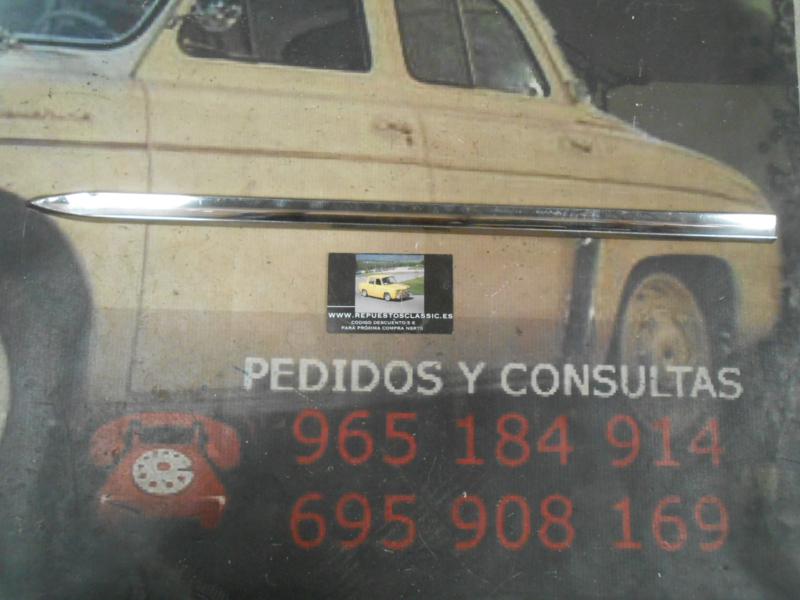 MOL60* MOLDURA ALETA DELANTERA LADO DELANTERO SEAT 1500 1ª SERIE , LARGO 52 cm