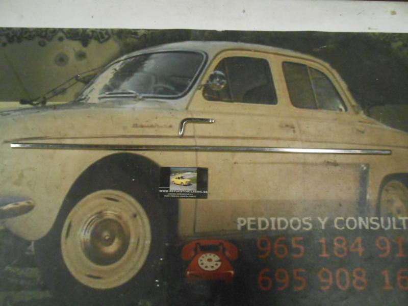 MOL65* MOLDURA METAL ALETA DELANTERA IZQUIERDA SEAT 850