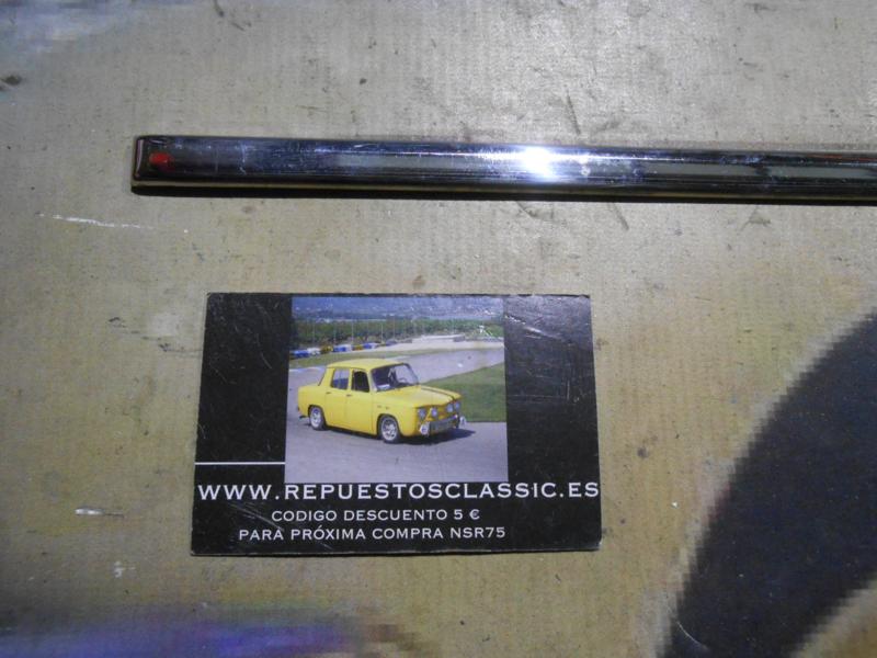 MOL69* MOLDURA METAL PUERTA TRASERA IZQUIERDA RENAULT 12 LARGO 86 cm