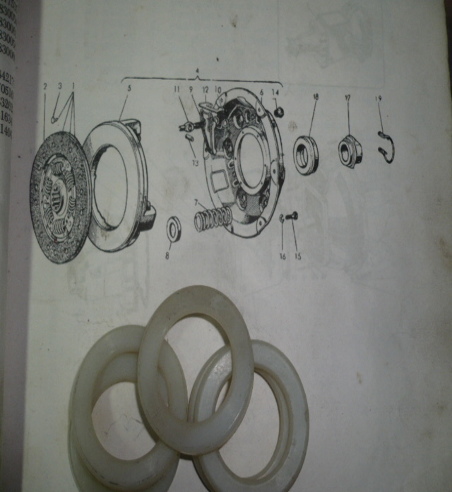 COF04 AB 12504600 KIT CAZOLETAS MUELLE EMBRAGUE SEAT 1400 (5 PIEZAS)