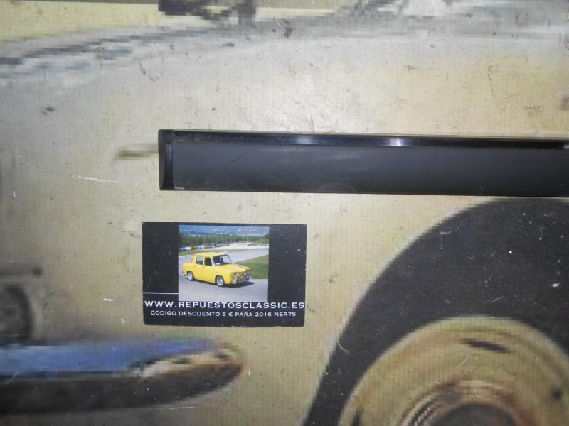 MOL78* MOLDURA GOMA-METAL PUERTA IZQUIERDA RENAULT 5 3 PUERTAS LARGO 116,5 cm