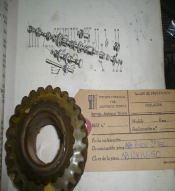 COF06 AB 12811650 PIÑON 2ª VELOCIDAD SEAT 1400