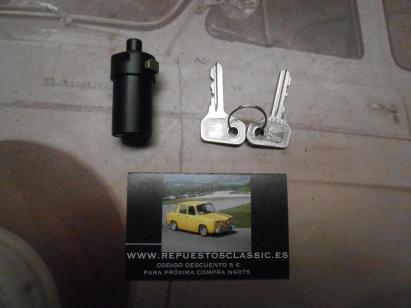 CM03* CERRADURA MALETERO NEGRA CON LLAVES SEAT 127 RESTILING