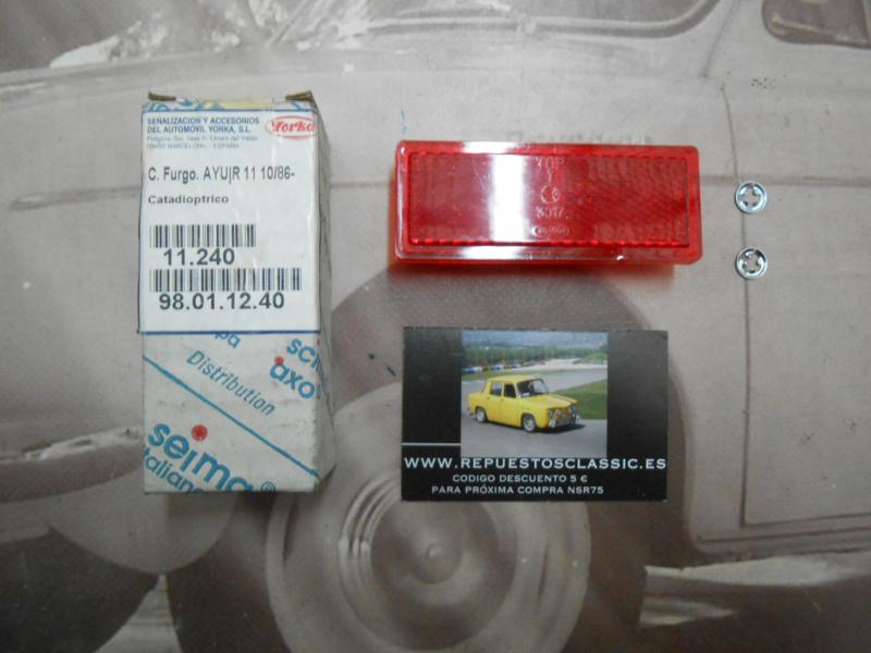 IC59 CATADIOPTICO ROJO FURGONETA CITROEN AYU , R11 86-> YORKA 11240