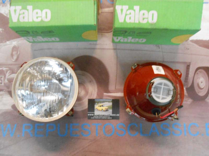 IC78 JUEGO FAROS REDONDOS VALEO FOCO EUROPEO CON LUZ  POSICION CITROEN DYANE 79--> REF. 061681