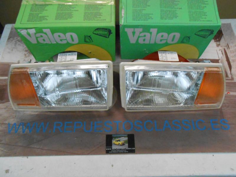 IC87+PV1N2 JUEGO FAROS VALEO CITROEN VISA , C15 FOCO EUROPEO CON INTERMITENTE REF. 061792/061793
