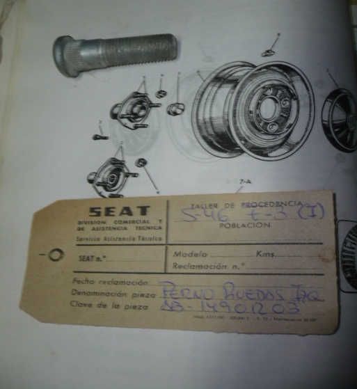 COF10 AB 14901203 PERNO RUEDAS IZQUIERDAS SEAT 1400 (FIG. 3)