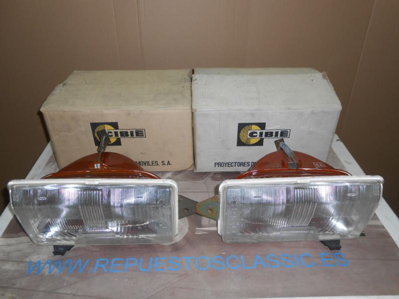 IT05 JUEGO FAROS CIBIE H4 TALBOT 150 CON LIMPIAFAROS REF. VALEO 061784/061785