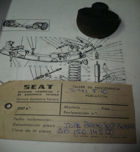 RC1247 AB 15614500 TOPE BRAZO SUSPENSION SUPERIOR DELANTERO SEAT 1400 (FIG. 10)