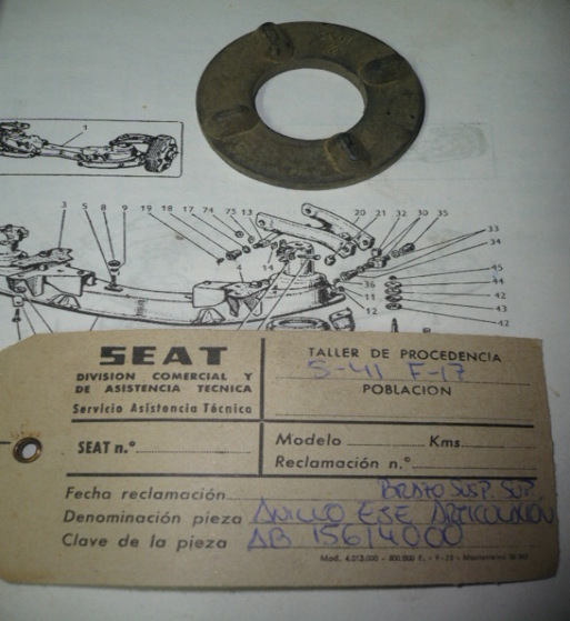 COF11 AB 15614000 ANILLO EJE BRAZO SUSPENSION SUPERIOR SEAT 1400 (FIG. 17)
