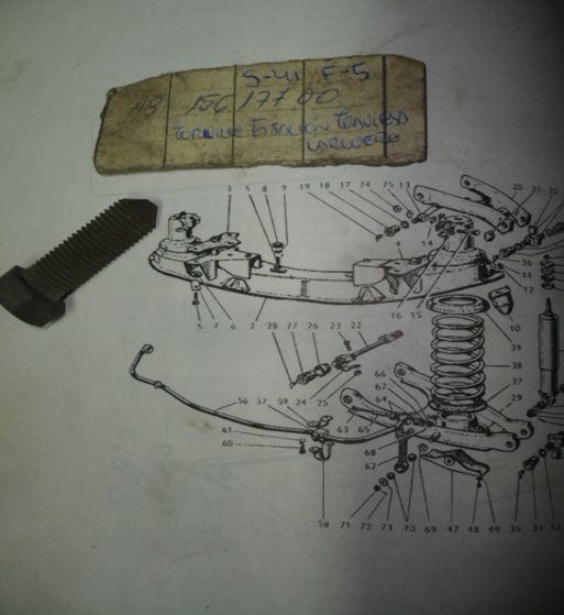 COF12 AB 15617700 TORNILLO FIJACION TRAVIESA PUENTE DELANTERO SEAT 1400 (FIG.5)