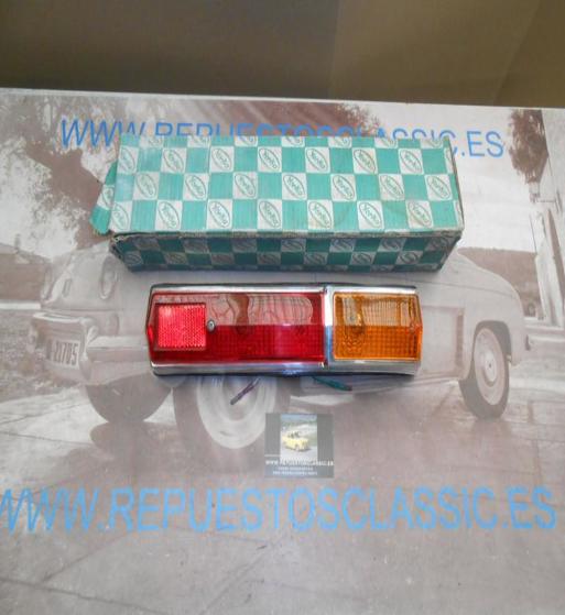ISI11 PILOTO TRASERO DERECHO SIMCA 1200 1ª SERIE BASE PORTALAMPARAS METALICO