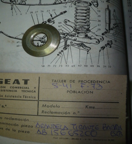 COF13 AB 15665200 ARANDELA TIRANTE BARRA ESTABILIZADORA SEAT 1400 (FIG. 73)