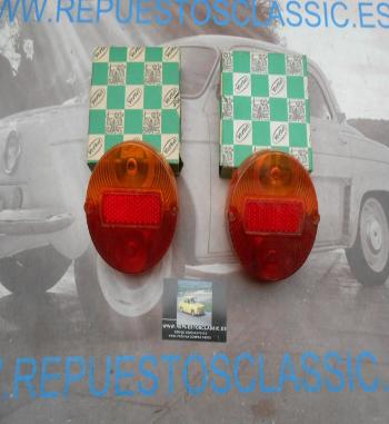 ISI40 JUEGO TULIPAS PILOTOS TRASEROS SIMCA 1000 1ª SERIE