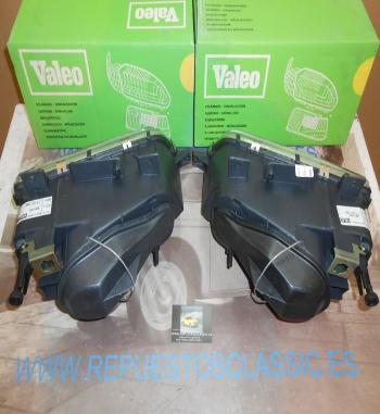 IP06 P1+PV1N2 JUEGO FAROS H4+H1 PEUGEOT 405 MI16 , SRI , GRI 88-->92 VALEO 061194/061195 REGULACION HIDRAULICA