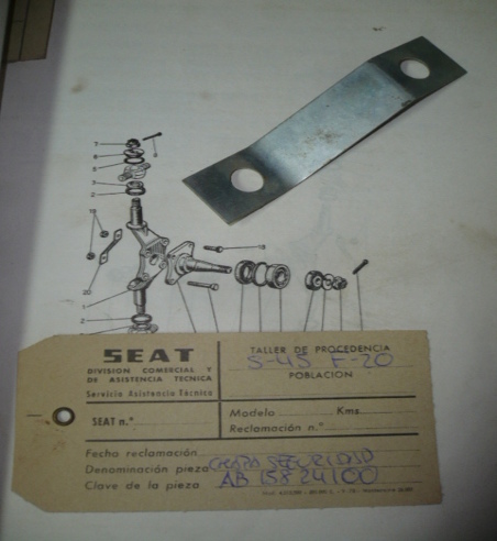 CHAPA SEGURIDAD (FIG. 20)	SEAT 1400