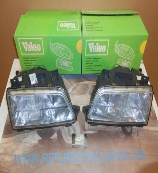 IP09 P1 JUEGO FAROS PEUGEOT 405 92-> VALEO 085026 / 085027 H4+H1 REGULACION ELECTRICA