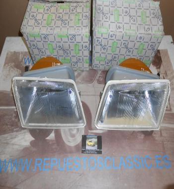 IP21 P2 JUEGO FAROS CIBIE PEUGEOT 205 FOCO EUROPEO REF. VALEO 061828 / 061829