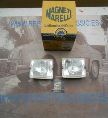 IP26 P2 JUEGO FAROS SIEM LARGO ALCANCE ANTINIEBLA PEUGEOT 205 , 309 FIAT UNO REF. MAGNETI MARELLI LAA040