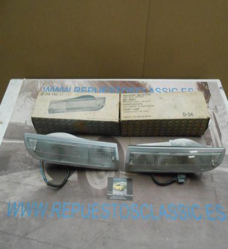 IP47 P2 JUEGO PILOTOS DELANTEROS BLANCOS PEUGEOT 504 GEMO D34