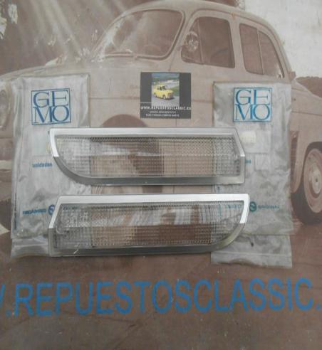 IP49P2 JUEGO TULIPAS PILOTOS DELANTEROS BLANCAS PEUGEOT 504 GEMO