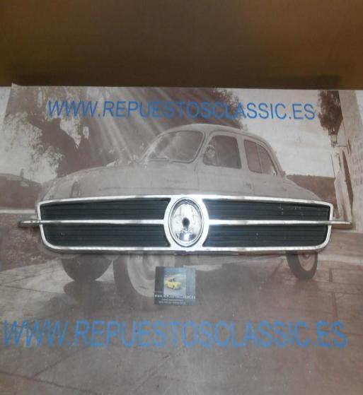 RJ06* P2 REJILLA BIGOTERA SEAT 850 NEGRO-CROMO SIN ANAGRAMA