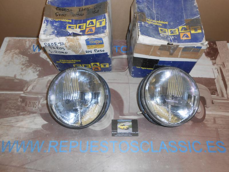 ISE37 JUEGO FAROS CON SOPORTES PASA CIBIE SEAT RITMO FOCO EUROPEO