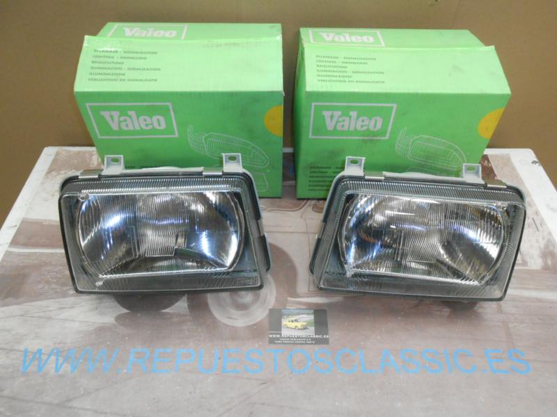 ISE60 JUEGO FAROS CIBIE FOCO EUROPEO SEAT IBIZA MKI 84->91 REF. VALEO 061268 / 061269 REGULACION MANUAL