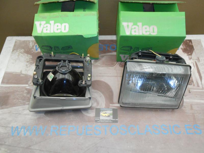 ISE65 JUEGO FAROS CON SOPORTES KINBY H4 SEAT FURA I CRONO 81->83 REF. VALEO 029406 / 029407
