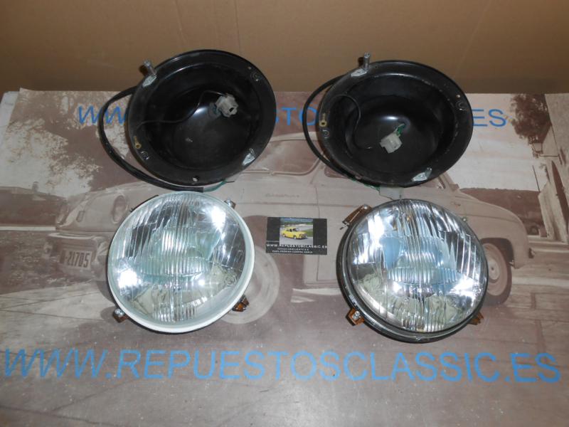 ISE93 JUEGO OPTICAS FAROS KINBY CON COCOS SEAT 124 , 850 FOCO EUROPEO REF. VALEO 029201