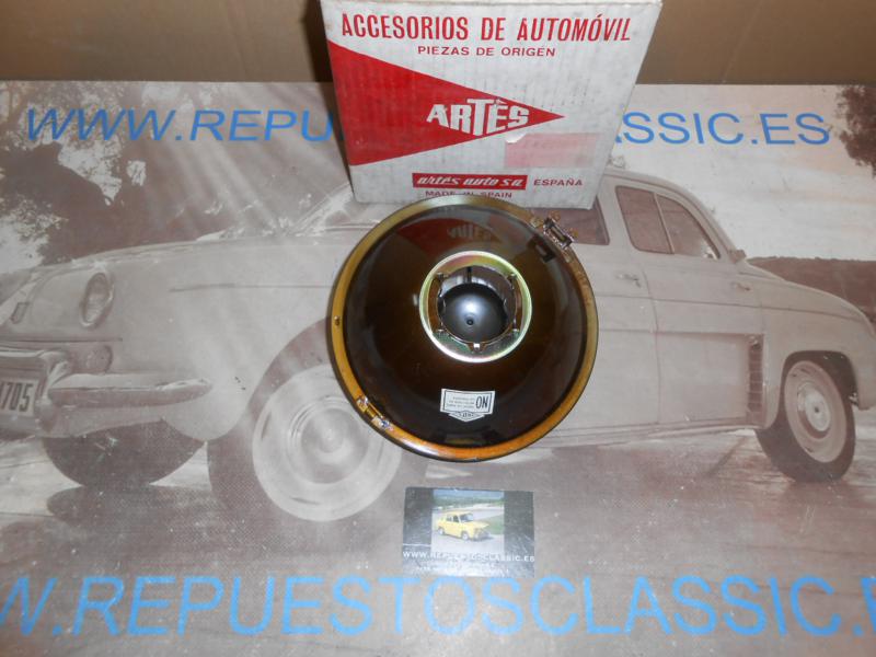 ISE121 OPTICA FARO ARTES SEAT 600 E , L FOCO EUROPEO ( DIFUSOR LUZ NEGRO )