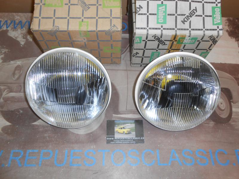 ISE122 JUEGO OPTICAS FAROS KINBY H4 SEAT 600 E , L