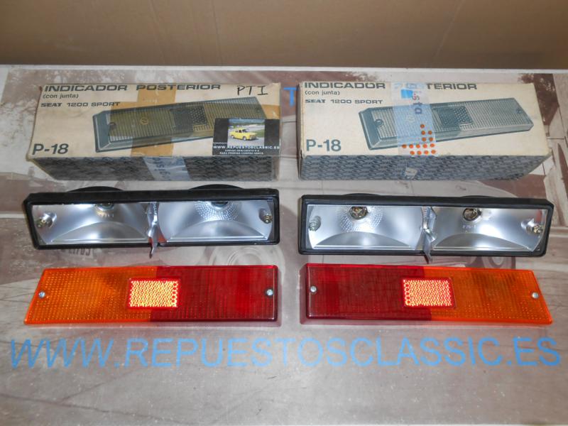 ISE133 JUEGO PILOTOS TRASEROS COMPLETOS SEAT 1200 SPORT BOCANEGRA