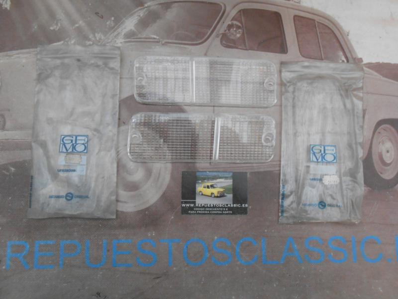 ISE201 JUEGO TULIPAS BLANCAS PILOTOS DELANTEROS SEAT 131 PRIMERAS MARCAS FORES , GEMO