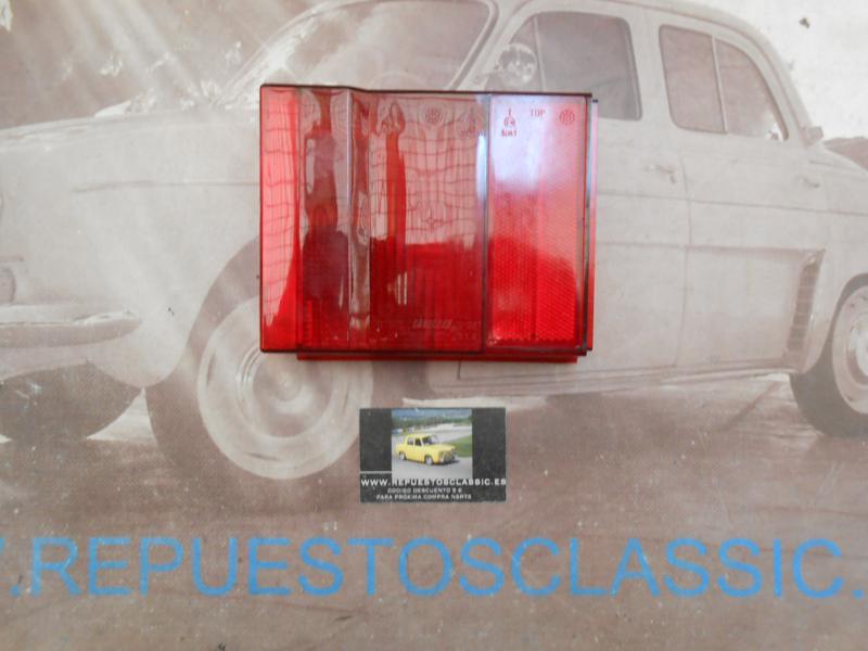 ISE238 TULIPA ROJA CON LUZ MATRICULA  PILOTO TRASERO DERECHO SEAT 131 3ª SERIE SUPERMIRAFIORI DIPLOMATIC