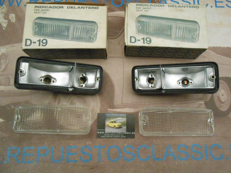 ISE275 JUEGO PILOTOS DELANTEROS TULIPA BLANCA SEAT 132