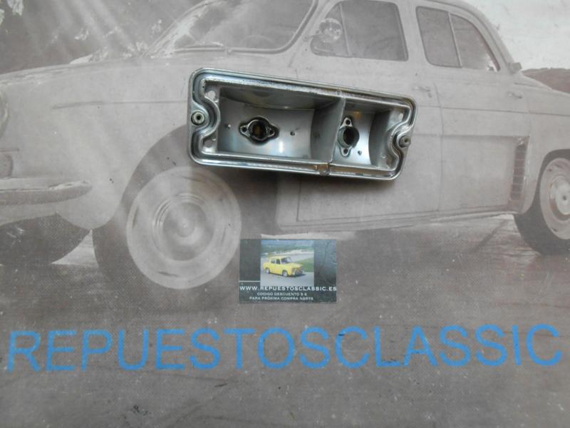 ISE296 BASE PORTALAMPARAS PILOTO DELANTERO DERECHO SEAT 127 1ª SERIE  ->76 BISEL METALIZADO