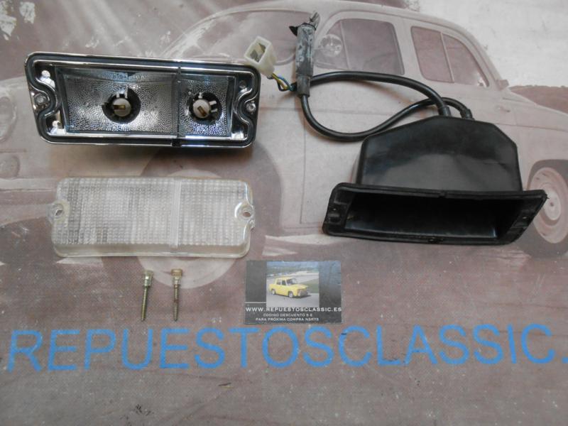 ISE298 PILOTO DELANTERO DERECHO SEAT 127 1ª SERIE 76-> TULIPA BLANCA BISEL METALIZADO CON GOMA Y CABLEADO