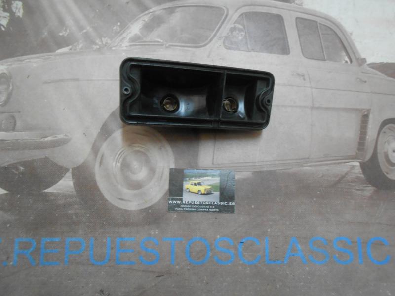ISE306 BASE PORTALAMPARAS PILOTO DELANTERO DERECHO SEAT 127 1ª SERIE 76-> BISEL NEGRO
