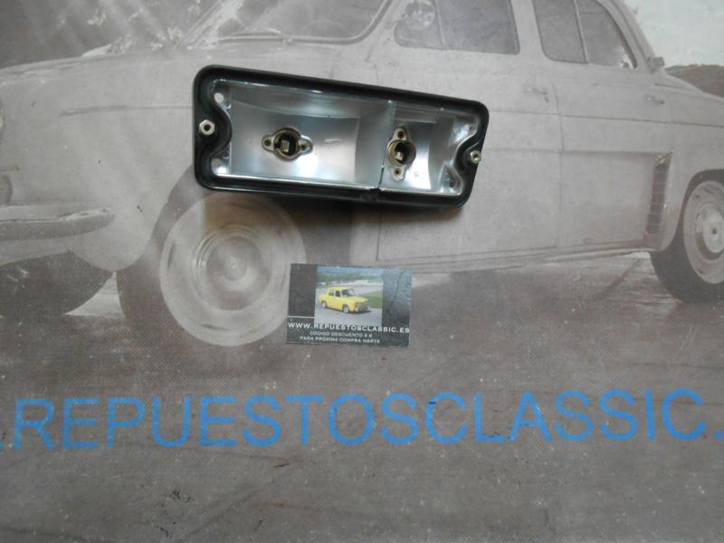 ISE307 BASE PORTALAMPARAS PILOTO DELANTERO DERECHO SEAT 127 1ª SERIE ->76 BISEL NEGRO