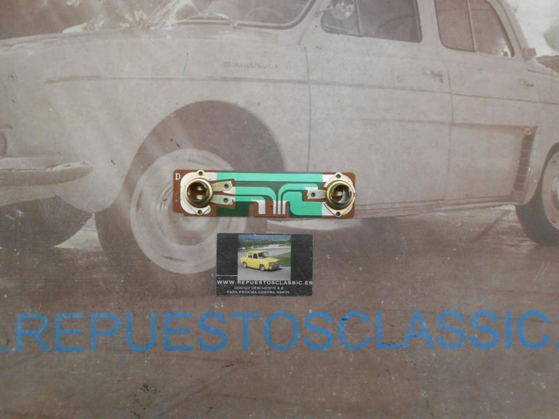 ISE351 PLACA PORTALAMPARAS PILOTO TRASERO DERECHO SEAT 127 1ª SERIE
