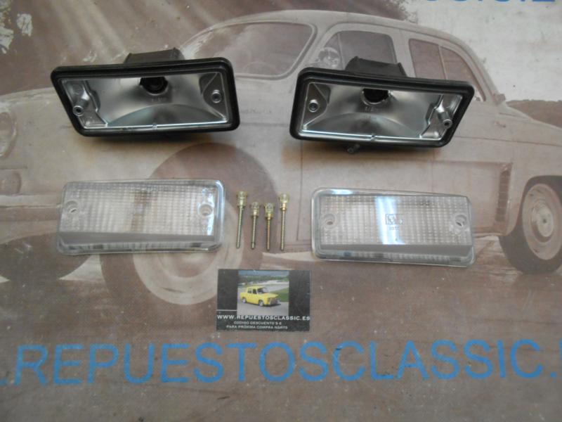 ISE386 JUEGO PILOTOS DELANTEROS TULIPA BLANCA SEAT 133 FIAT 126 1ª SERIE 2 POLOS